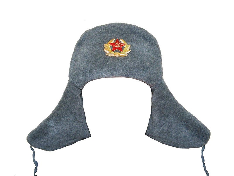 SIBERHAT Ushanka-Hat Russian Army Ushanka Authentic Winter Hat Soviet USSR Army Soldier Red Star WW2 (58 cm - Medium) - Image 1